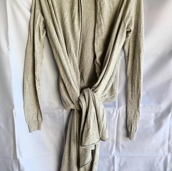 Cotton/Cashmere Blend Asymmetrical Cardigan/Wrap - Picture 2 of 8